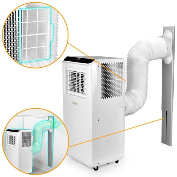 Aire Acondicionado Portátil 2000W APP WIFI Programable Clase A Gridinlux - Imagen 3