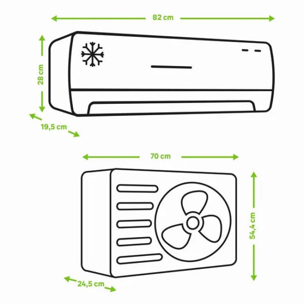 Aire acondicionado 1x1 WIND TC4 de 2700 frigorías - Imagen 2