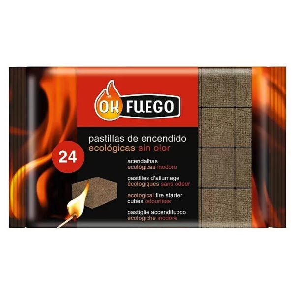 Ok Fuego Pastillas de encendido ecológicas 24Ud